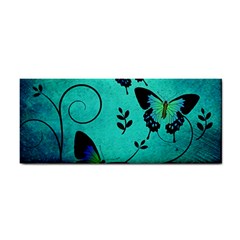 Texture Butterflies Background Hand Towel by Amaryn4rt