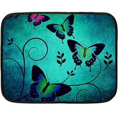 Texture Butterflies Background Fleece Blanket (mini) by Amaryn4rt