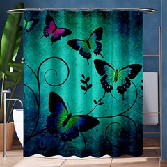 Texture Butterflies Background Shower Curtain 60  X 72  (medium)  by Amaryn4rt