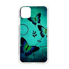 Texture Butterflies Background Iphone 11 Tpu Uv Print Case by Amaryn4rt