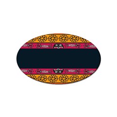 Pattern Ornaments Africa Safari Summer Graphic Sticker Oval (10 Pack) by Amaryn4rt