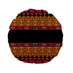 Pattern Ornaments Africa Safari Summer Graphic Standard 15  Premium Flano Round Cushions by Amaryn4rt