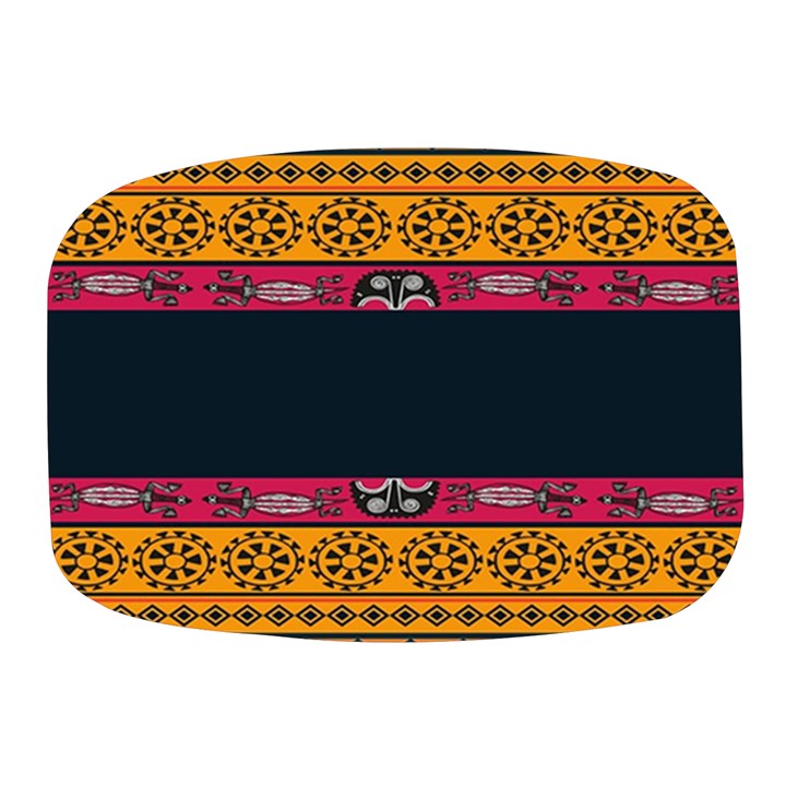 Pattern Ornaments Africa Safari Summer Graphic Mini Square Pill Box