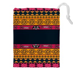 Pattern Ornaments Africa Safari Summer Graphic Drawstring Pouch (5xl) by Amaryn4rt