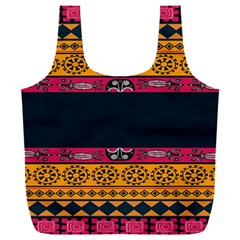 Pattern Ornaments Africa Safari Summer Graphic Full Print Recycle Bag (xxl) by Amaryn4rt