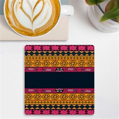 Pattern Ornaments Africa Safari Summer Graphic Uv Print Square Tile Coaster  by Amaryn4rt