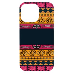 Pattern Ornaments Africa Safari Summer Graphic Iphone 14 Pro Max Black Uv Print Case by Amaryn4rt