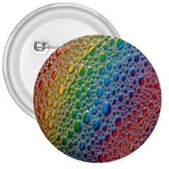 Bubbles Rainbow Colourful Colors 3  Buttons by Amaryn4rt