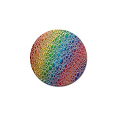 Bubbles Rainbow Colourful Colors Golf Ball Marker by Amaryn4rt