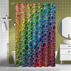 Bubbles Rainbow Colourful Colors Shower Curtain 48  X 72  (small)  by Amaryn4rt