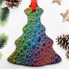 Bubbles Rainbow Colourful Colors Christmas Tree Ornament (two Sides) by Amaryn4rt