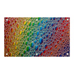 Bubbles Rainbow Colourful Colors Banner And Sign 5  X 3  by Amaryn4rt