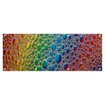 Bubbles Rainbow Colourful Colors Banner and Sign 8  x 3  Front