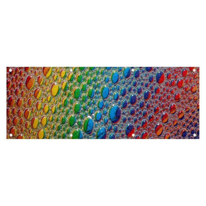 Bubbles Rainbow Colourful Colors Banner and Sign 8  x 3 