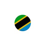 Flag Of Tanzania 1  Mini Magnets Front