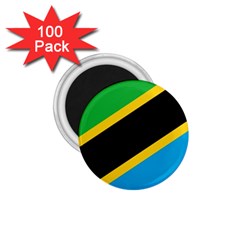 Flag Of Tanzania 1 75  Magnets (100 Pack)  by Amaryn4rt