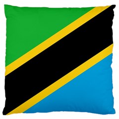 Flag Of Tanzania Large Cushion Case (two Sides) by Amaryn4rt