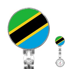 Flag Of Tanzania Stainless Steel Nurses Watch by Amaryn4rt