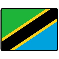 Flag Of Tanzania Two Sides Fleece Blanket (large) by Amaryn4rt