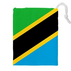 Flag Of Tanzania Drawstring Pouch (5xl) by Amaryn4rt