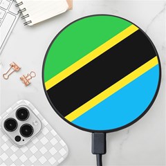 Flag Of Tanzania Wireless Fast Charger(black) by Amaryn4rt