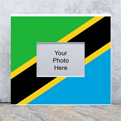 Flag Of Tanzania White Wall Photo Frame 5  X 7  by Amaryn4rt