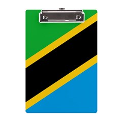 Flag Of Tanzania A5 Acrylic Clipboard by Amaryn4rt