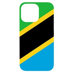 Flag Of Tanzania Iphone 14 Pro Max Black Uv Print Case by Amaryn4rt