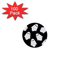 Ghost Halloween Pattern 1  Mini Buttons (100 Pack)  by Amaryn4rt