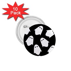 Ghost Halloween Pattern 1 75  Buttons (10 Pack) by Amaryn4rt