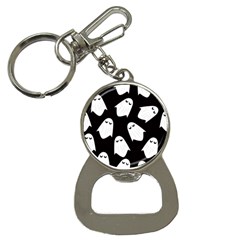 Ghost Halloween Pattern Bottle Opener Key Chain by Amaryn4rt