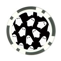 Ghost Halloween Pattern Poker Chip Card Guard (10 Pack) by Amaryn4rt