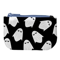 Ghost Halloween Pattern Large Coin Purse by Amaryn4rt