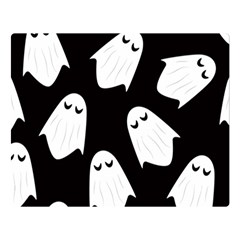 Ghost Halloween Pattern Premium Plush Fleece Blanket (large) by Amaryn4rt