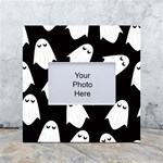 Ghost Halloween Pattern White Box Photo Frame 4  x 6  Front