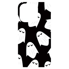 Ghost Halloween Pattern Iphone 14 Pro Black Uv Print Case by Amaryn4rt