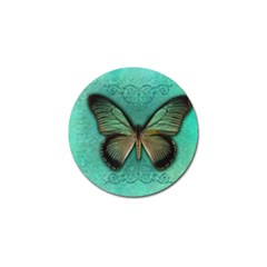 Butterfly Background Vintage Old Grunge Golf Ball Marker by Amaryn4rt