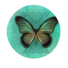 Butterfly Background Vintage Old Grunge Mini Round Pill Box (pack Of 5) by Amaryn4rt