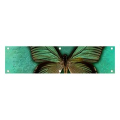 Butterfly Background Vintage Old Grunge Banner And Sign 4  X 1  by Amaryn4rt