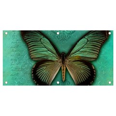 Butterfly Background Vintage Old Grunge Banner And Sign 4  X 2  by Amaryn4rt