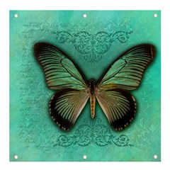 Butterfly Background Vintage Old Grunge Banner And Sign 4  X 4  by Amaryn4rt