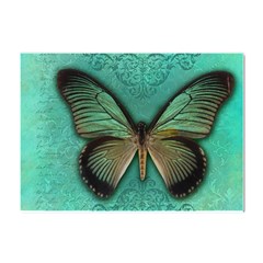 Butterfly Background Vintage Old Grunge Crystal Sticker (a4) by Amaryn4rt