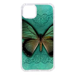 Butterfly Background Vintage Old Grunge Iphone 14 Plus Tpu Uv Print Case by Amaryn4rt