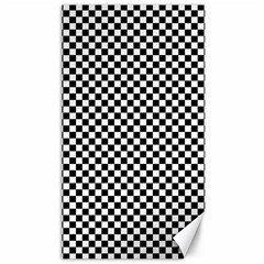 Black And White Checkerboard Background Board Checker Canvas 40  X 72  by Amaryn4rt