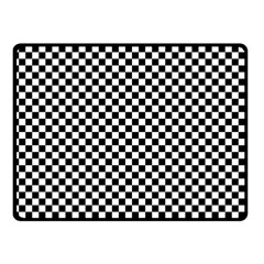 Black And White Checkerboard Background Board Checker Fleece Blanket (small) by Amaryn4rt