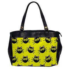 Cats Heads Pattern Design Oversize Office Handbag by Amaryn4rt