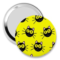 Cats Heads Pattern Design 3  Handbag Mirrors by Amaryn4rt