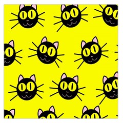 Cats Heads Pattern Design Square Satin Scarf (36  X 36 ) by Amaryn4rt