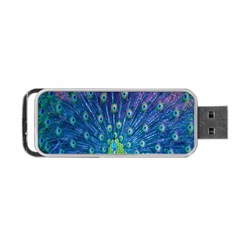 Amazing Peacock Portable Usb Flash (one Side) by Simbadda