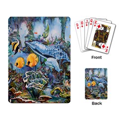 Colorful Aquatic Life Wall Mural Playing Cards Single Design (rectangle)